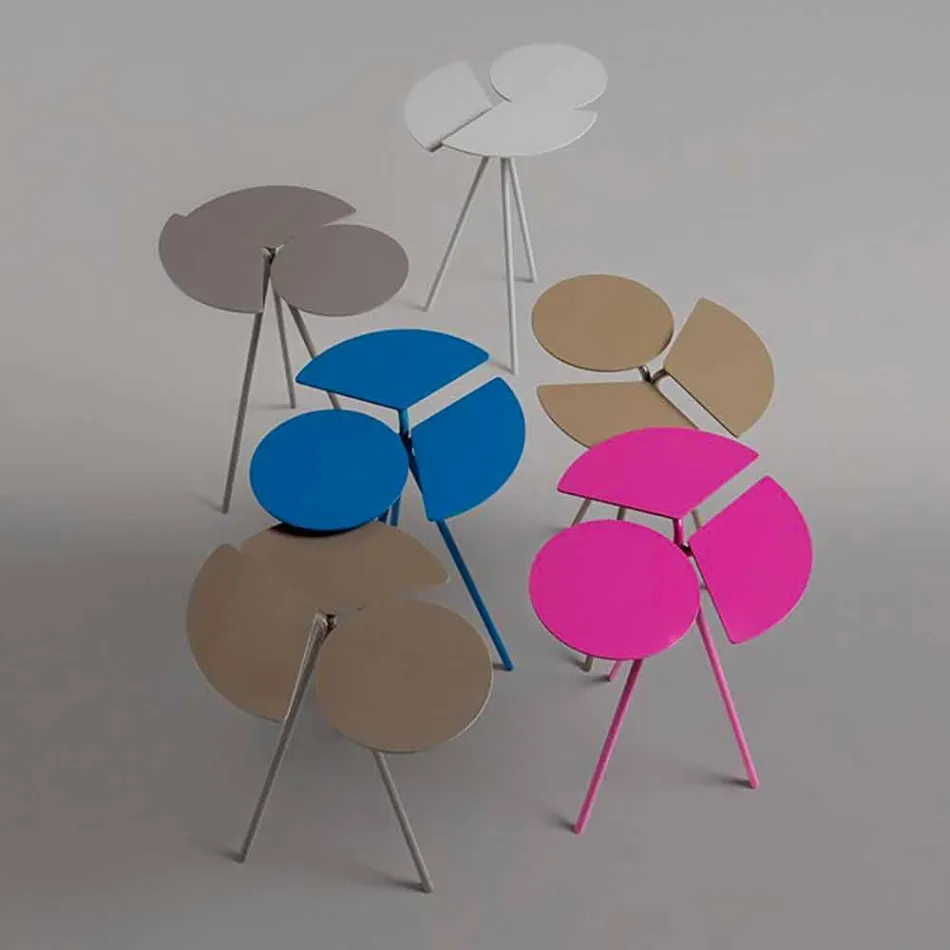 Tavolino da Salotto Moderno in Lamiera Colorata di Design Originae - Ladybug Viadurini