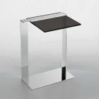 Tavolino da Salotto Moderno Metallo e Vetro Fumè o Chiaro Made in Italy – Teilor Viadurini