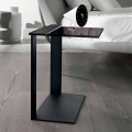 Tavolino da Salotto Moderno Metallo e Vetro Fumè o Chiaro Made in Italy – Teilor