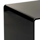 Tavolino da salotto nero moderno 40x40cm Terry Small, made in Italy Viadurini