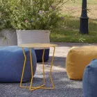 Tavolino da Salotto per Esterno in Metallo Colorato di Design Moderno - Kathrin Viadurini