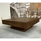 Tavolino da Salotto Quadrato in Legno Tropicale Riciclato - Slide Viadurini