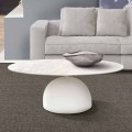 Tavolino da Salotto Rotondo in Ceramica e Metallo Realizzato in Italia - Livigno
