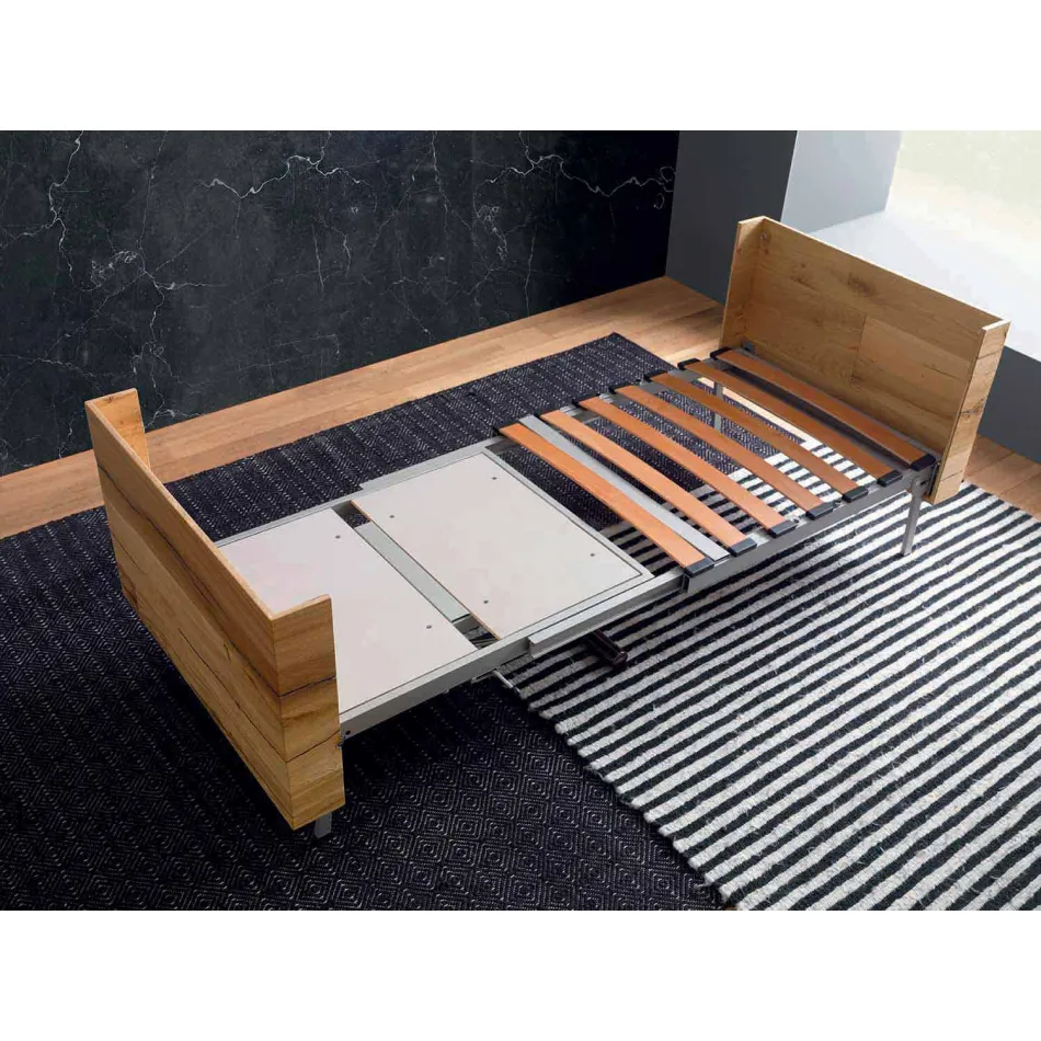 Tavolino da Salotto Trasformabile in Legno Massiccio Made in Italy - Trabucco Viadurini