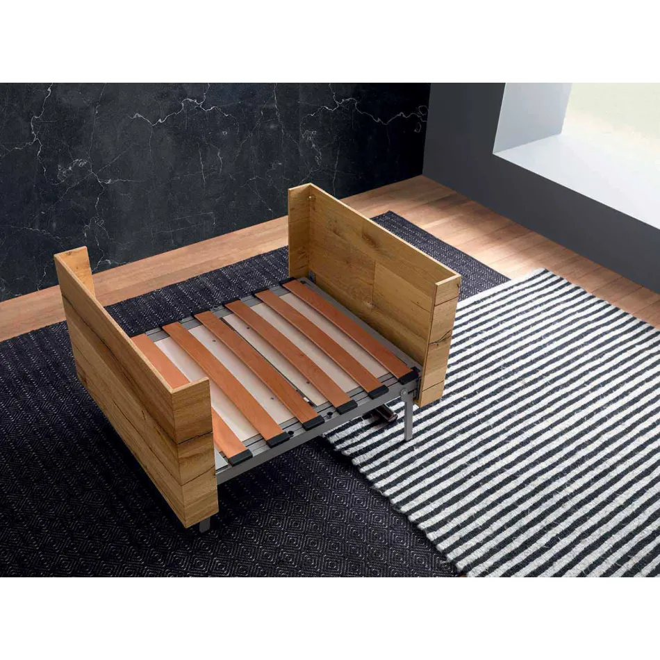 Tavolino da Salotto Trasformabile in Legno Massiccio Made in Italy - Trabucco Viadurini