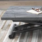 Tavolino da Salotto Trasformabile in Metallo con Piano in Nobilitato - Sandero Viadurini
