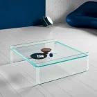 Tavolino da Salotto Vetro Extrachiaro con Bisellatura Made in Italy – Imperativo Viadurini