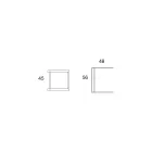 Tavolino da Soggiorno in Metallo e Vetro di Design Geometrico - Zigozago Viadurini