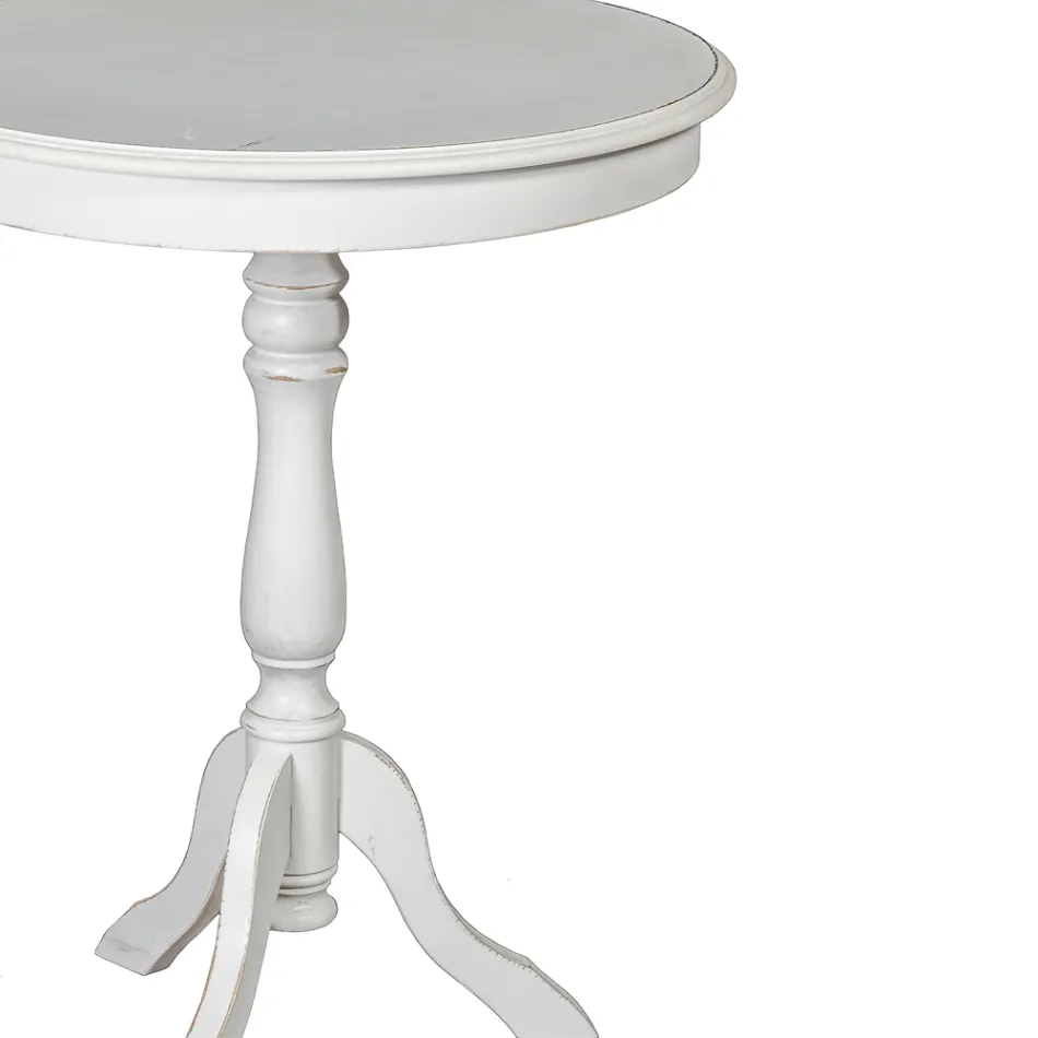 Tavolino da Soggiorno Rotondo in Diverse Finiture Made in Italy - Eracle Viadurini
