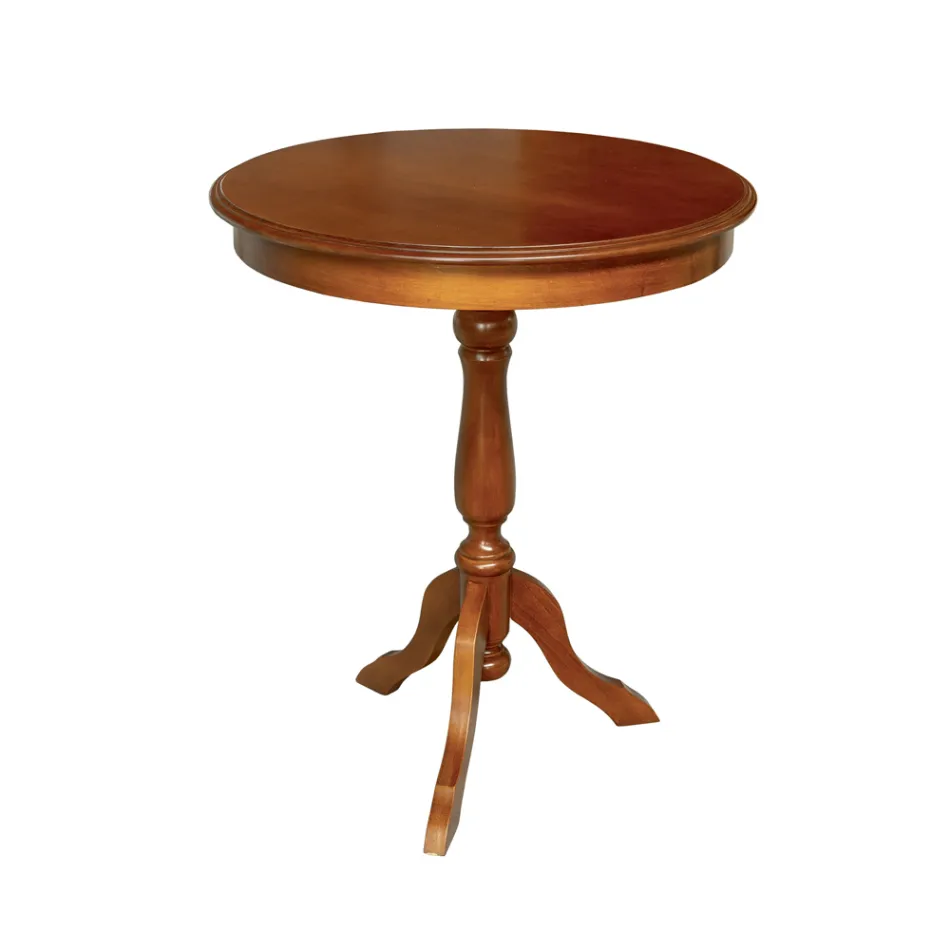 Tavolino da Soggiorno Rotondo in Diverse Finiture Made in Italy - Eracle Viadurini