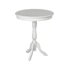 Tavolino da Soggiorno Rotondo in Diverse Finiture Made in Italy - Eracle Viadurini