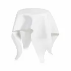 Tavolino design moderno in plexiglass bianco Otto, made in Italy Viadurini