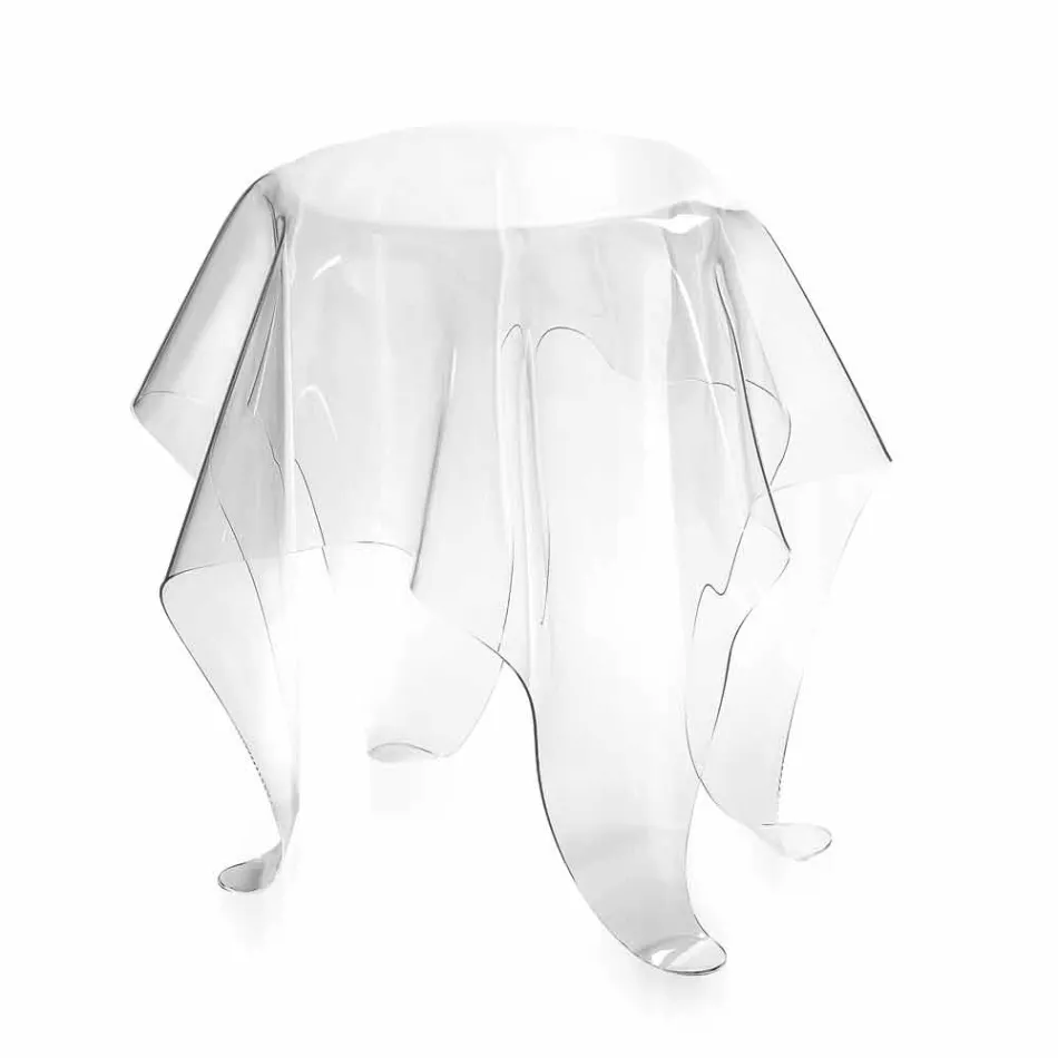 Tavolino design moderno in plexiglass trasparente Otto, made in Italy Viadurini