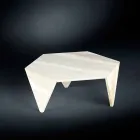 Tavolino di servizio completamente in marmo Ruche Viadurini