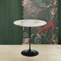 Tavolino Eero Saarinen H 52 Rotondo in Marmo Calacatta Oro Made in Italy - Scarlet