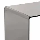 Tavolino fumé design moderno 50x50cm Terry Big, made in Italy Viadurini