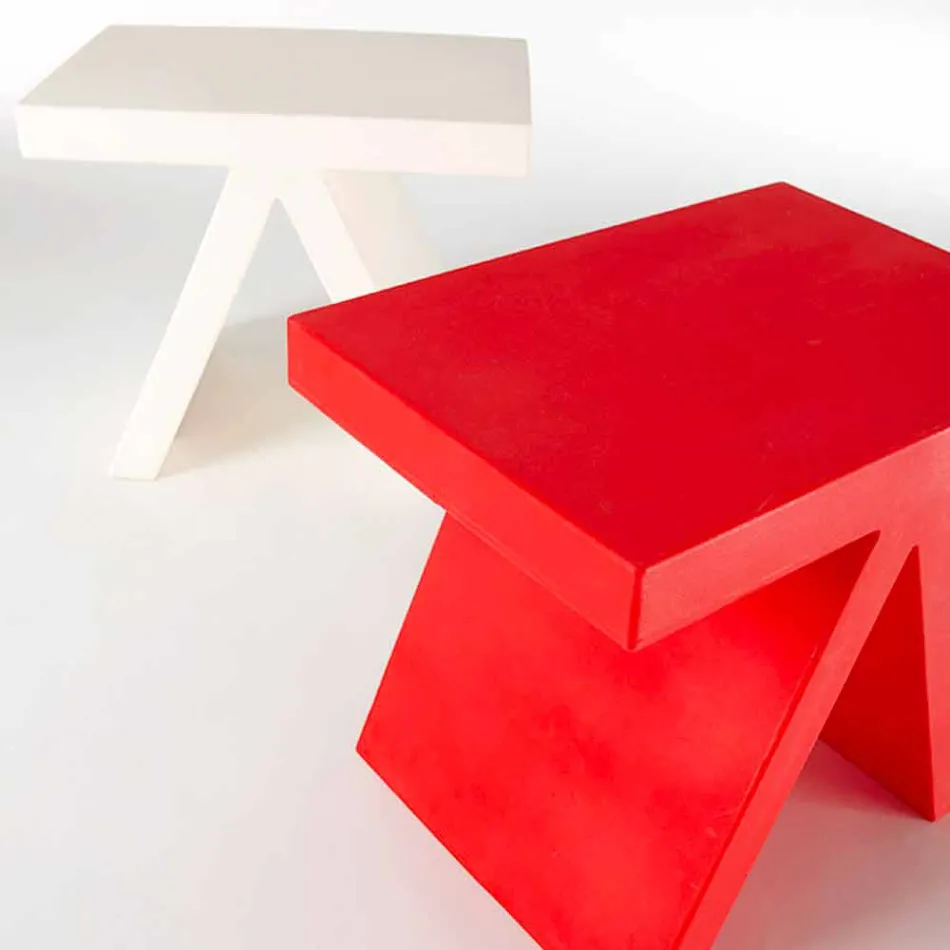 Tavolino geometrico colorato Slide Toy da interni prodotto in Italia Viadurini