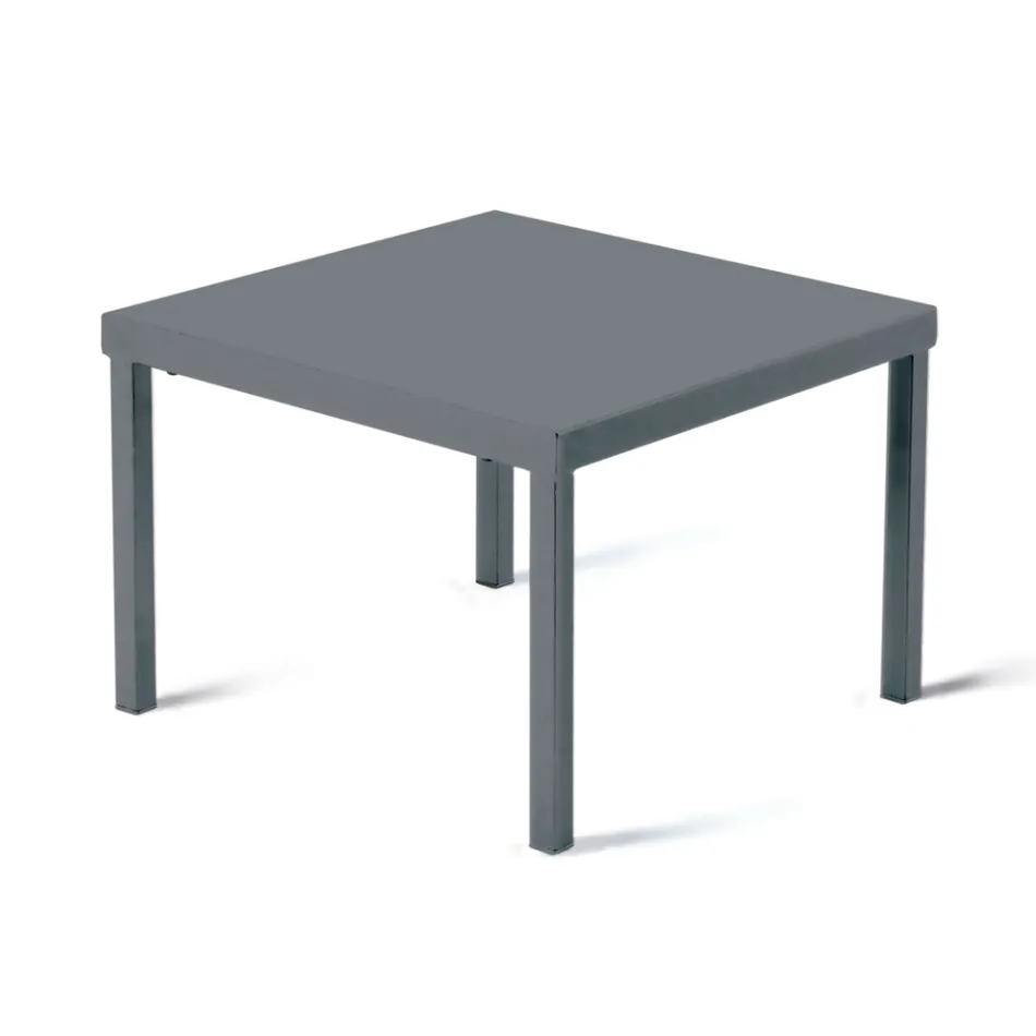 Tavolino Impilabile da Giardino in Acciaio Zincato Realizzato in Italia – Aberdeen Viadurini