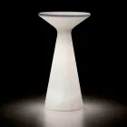 Tavolino Luminoso da Esterno con Piano Rotondo in HPL Made in Italy - Desmond Viadurini