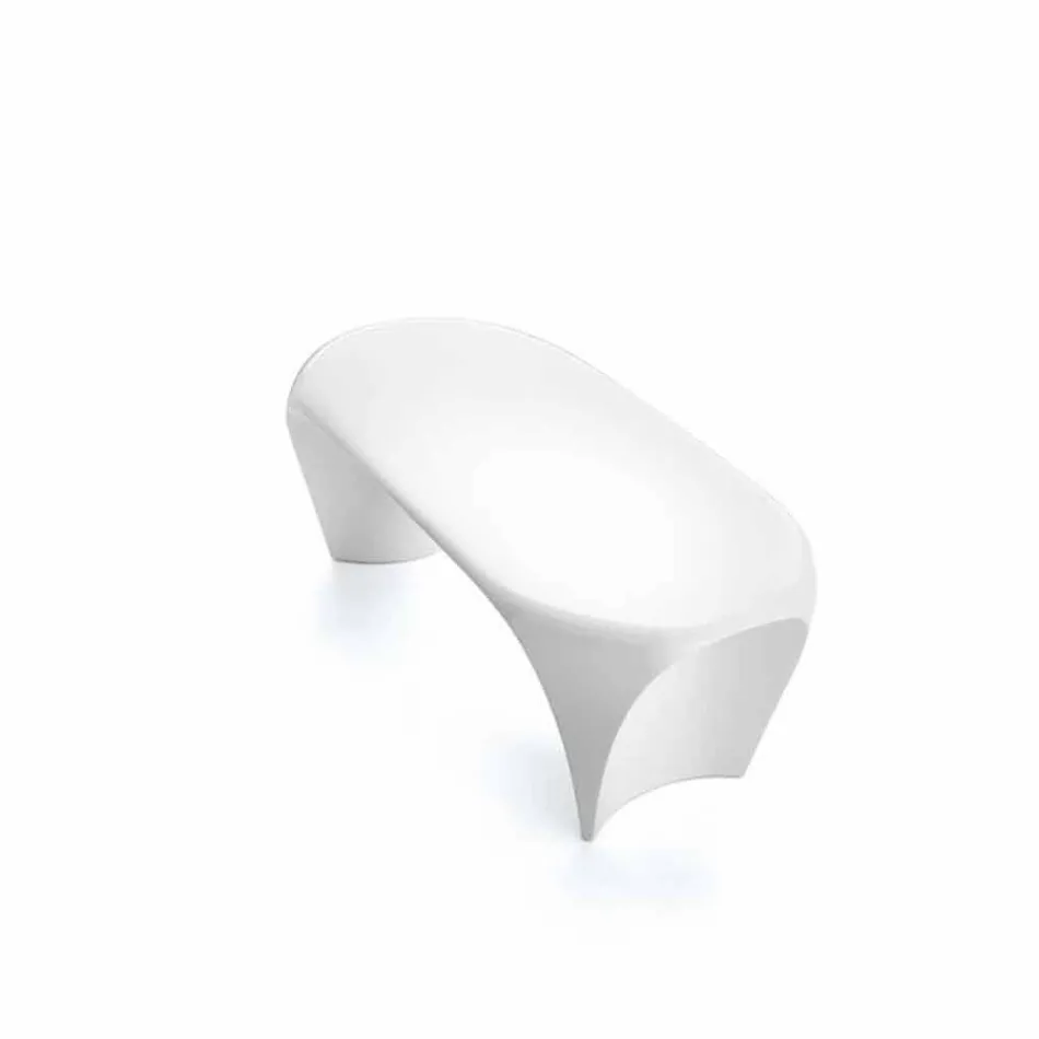 Tavolino Luminoso RGB da Esterno o Interno Design in Plastica - Lily by Myyour Viadurini