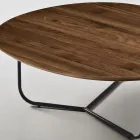 Tavolino Moderno in Mdf e Metallo Verniciato in Diverse Finiture - Relia Viadurini