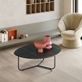 Tavolino Moderno in Mdf e Metallo Verniciato in Diverse Finiture - Relia
