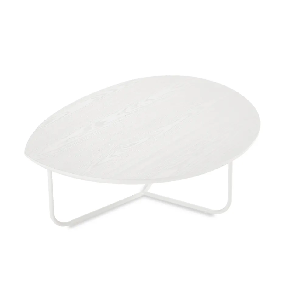 Tavolino Moderno in Mdf e Metallo Verniciato in Diverse Finiture - Relia Viadurini