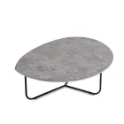 Tavolino Moderno in Mdf e Metallo Verniciato in Diverse Finiture - Relia Viadurini
