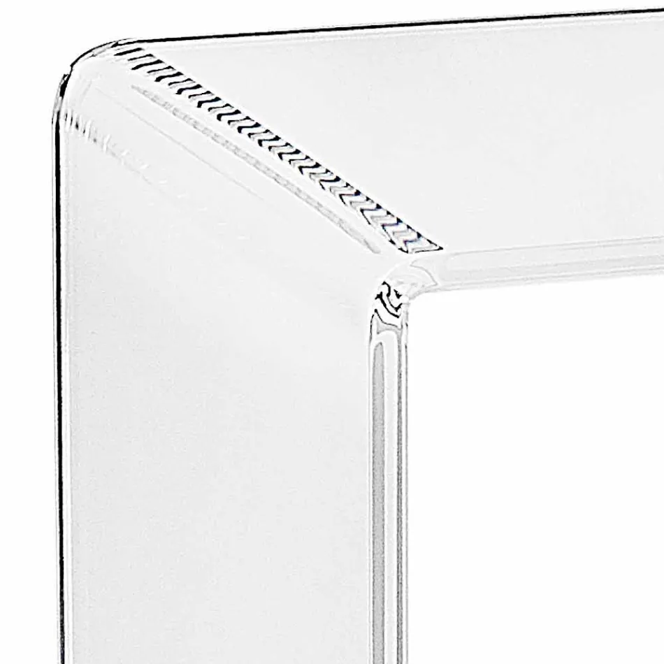 Tavolino moderno in plexyglass L50 x H76 x P40 cm  Aza, made in Italy Viadurini