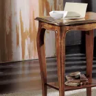 Tavolino Rettangolare da Salotto con Gambe in Faggio Made in Italy - Ermes Viadurini