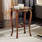 Tavolino Rettangolare da Salotto con Gambe in Faggio Made in Italy - Ermes Viadurini