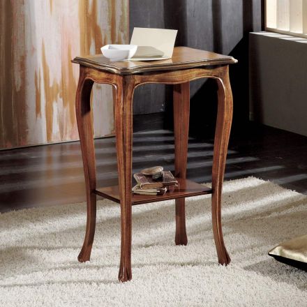 Tavolino Rettangolare da Salotto con Gambe in Faggio Made in Italy - Ermes Viadurini