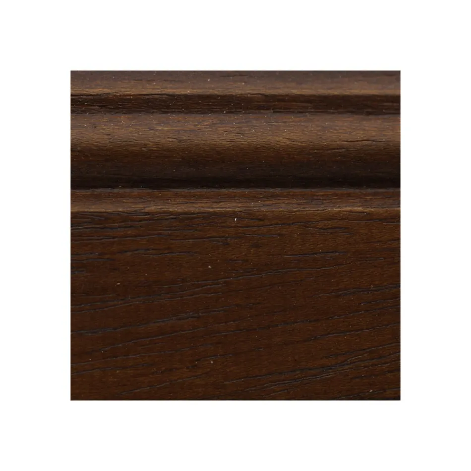 Tavolino Rettangolare da Soggiorno in Legno Noce Patinato Made in Italy - Afrodite Viadurini