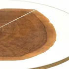 Tavolino Salotto in Legno e Acciaio con Gambe in Metallo Made in Italy - Damasco Viadurini
