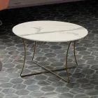 Tavolino Salotto in Metallo Verniciato con Piano in Hpl Made in Italy - Numbo Viadurini