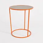 Tavolino Tondo da Salotto Moderno in Metallo Colorato Made in Italy - Raphael Viadurini