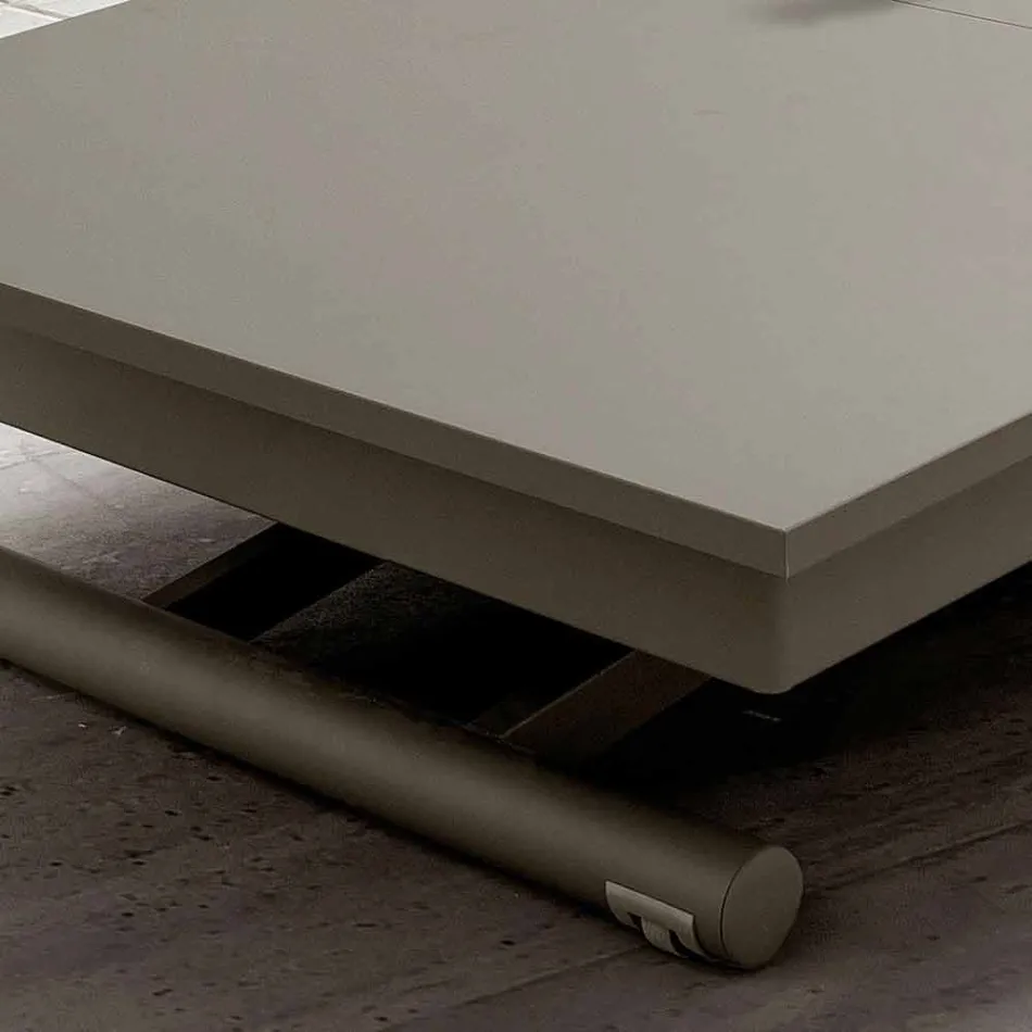 Tavolino Trasformabile da Salotto in Fenix e Metallo Made in Italy - Chiano Viadurini