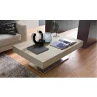Tavolino Trasformabile Moderno con Piano Effetto Malta Made in Italy - Salomon Viadurini