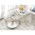 Tavolino trasparente design moderno L90xH40xP48 cm Bolly,made in Italy Viadurini