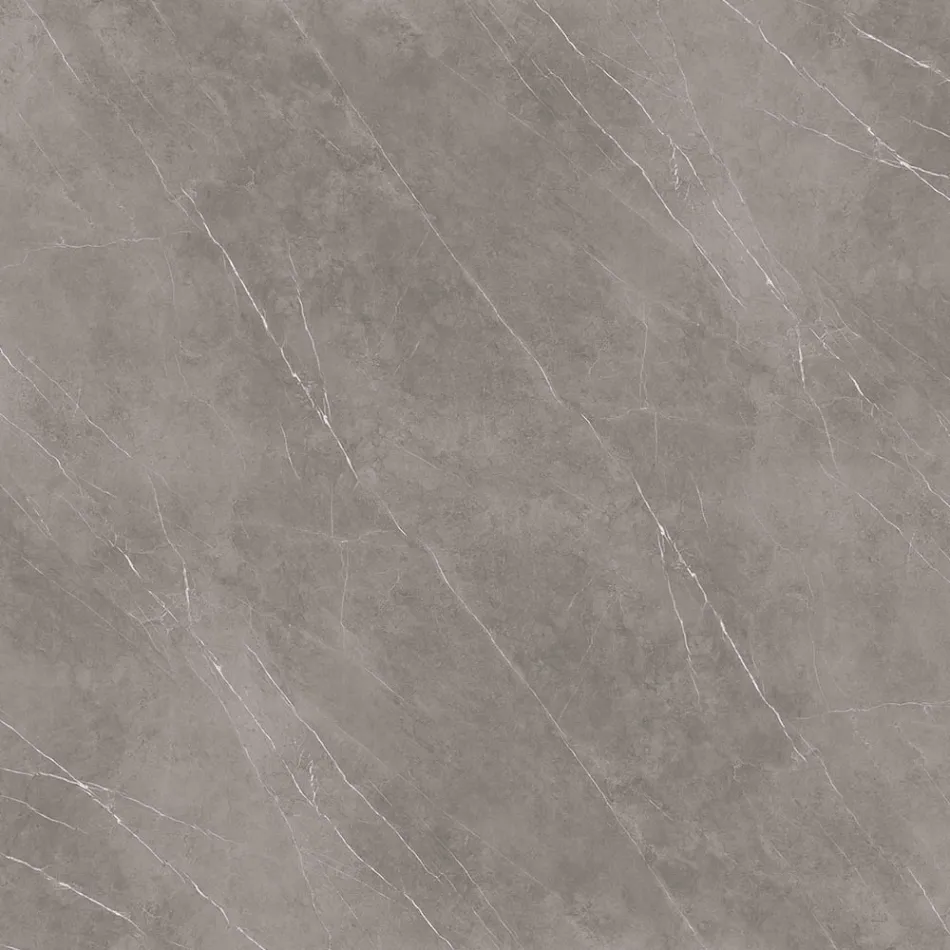 Tavolino Tulip Eero Saarinen H 41 in Ceramica Pietra Grey Made in Italy - Scarlet Viadurini
