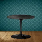 Tavolino Tulip Eero Saarinen H 41 in Ceramica Somnia Made in Italy - Scarlet Viadurini