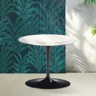 Tavolino Tulip Saarinen H 39 cm in Ceramica Florim Statuario Lucido - Scarlet Viadurini