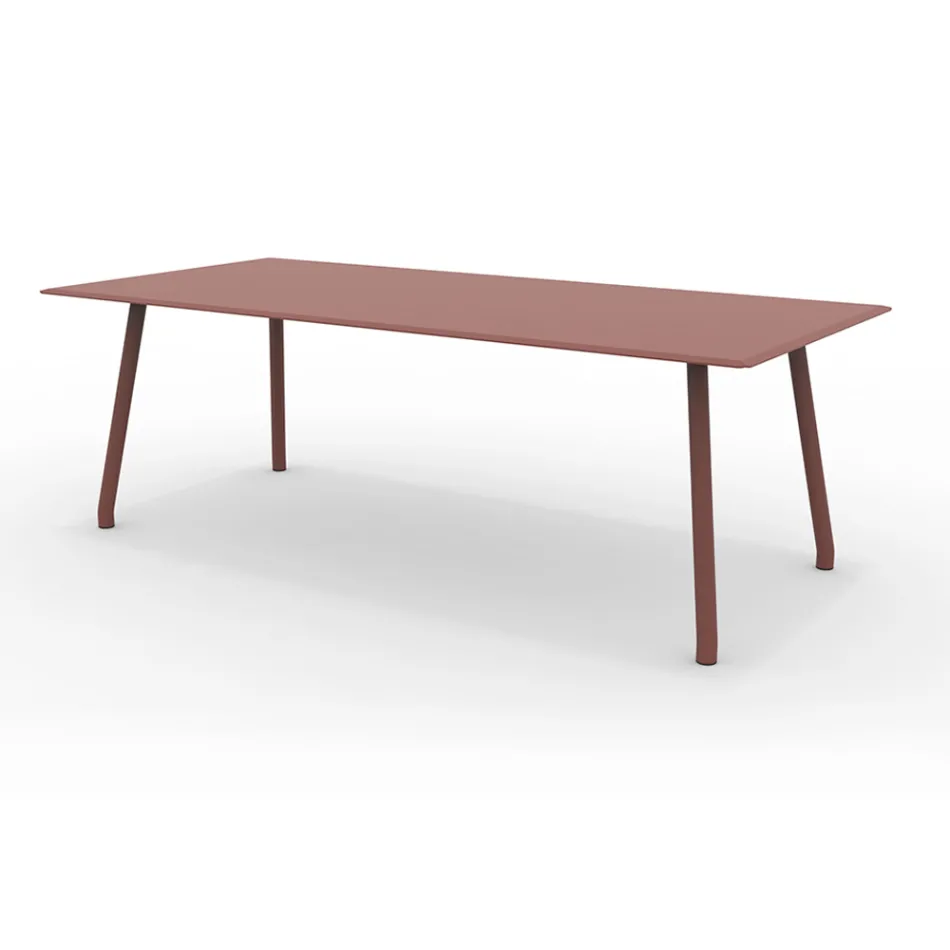 Tavolo 220x100 cm da Esterno in Alluminio di Diverse Finiture - Risplendente Viadurini