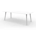 Tavolo 220x100 cm da Esterno in Alluminio di Diverse Finiture - Risplendente Viadurini