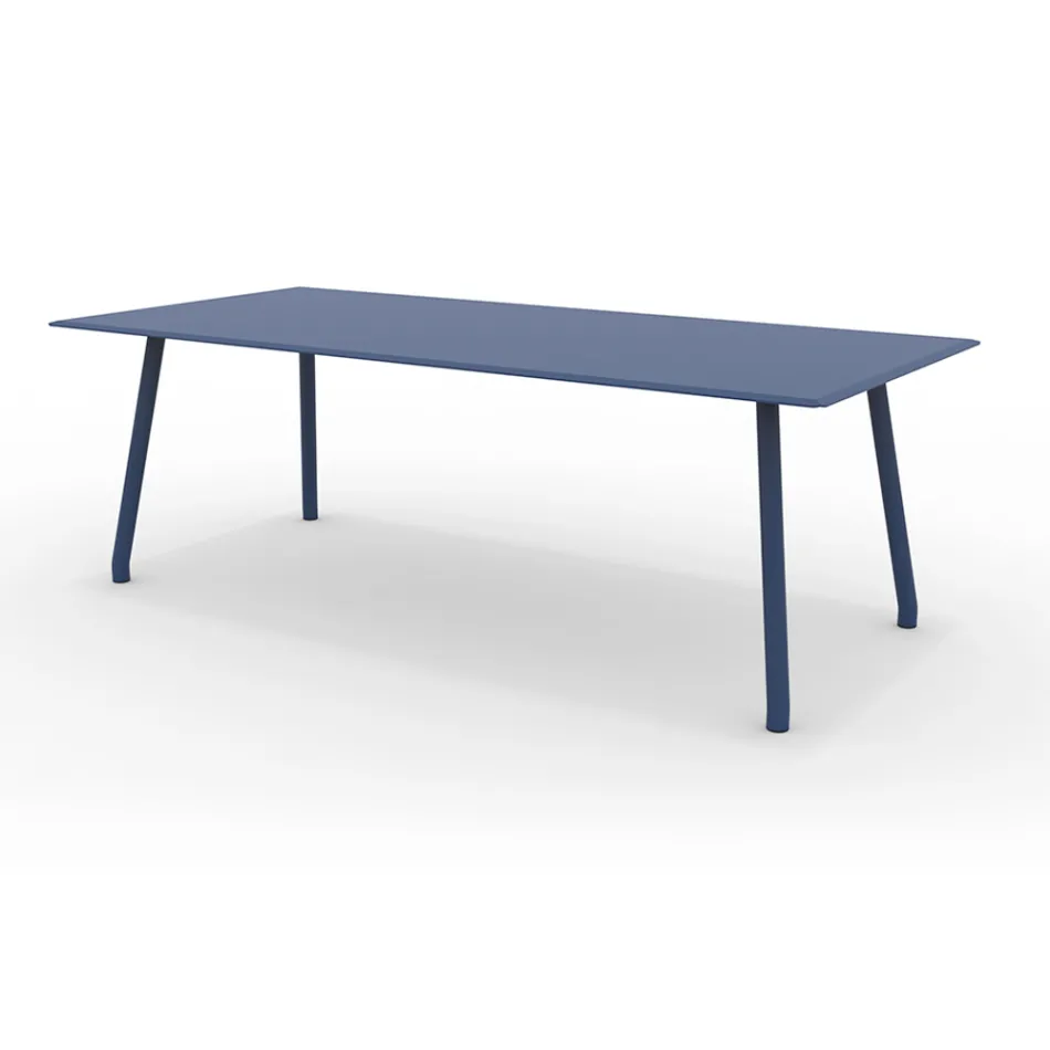 Tavolo 220x100 cm da Esterno in Alluminio di Diverse Finiture - Risplendente Viadurini