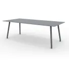 Tavolo 220x100 cm da Esterno in Alluminio di Diverse Finiture - Risplendente Viadurini