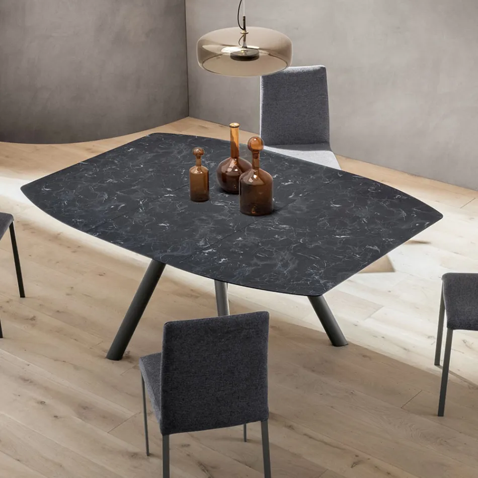 Tavolo a Botte Allungabile a 170 cm in HPL Stratificato - Convivio Viadurini