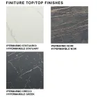 Tavolo a Forma di Botte Moderno in Ceramica e Acciaio Made in Italy – Ezzellino Viadurini