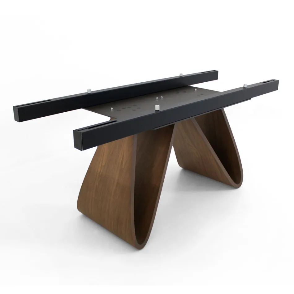 Tavolo Allugabile a 276 cm in Ceramica Noir Desir Made in Italy - Equatore Viadurini
