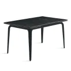Tavolo Allungabile 160/240x90 cm in Pietra Sinterizzata Effetto Marmo - Samus Viadurini